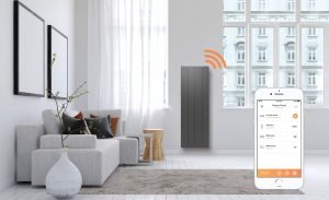 Calorifero Intuitiv controllato da remoto con cellulare