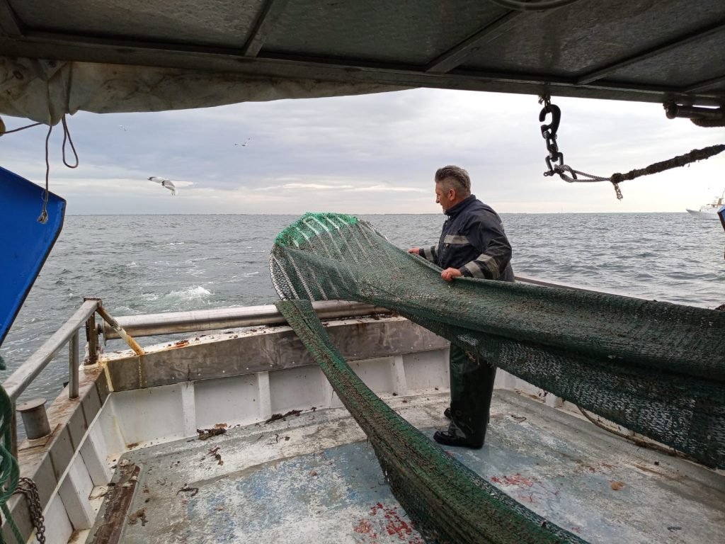 Il pescatore cala rete con SED inserito