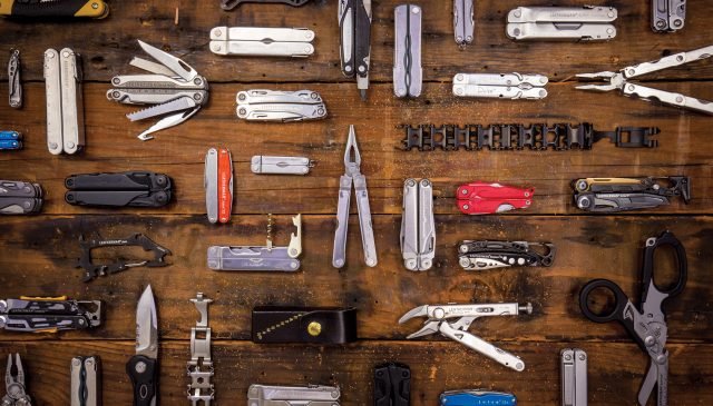 una serie di utensili Leatherman