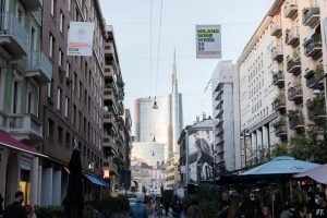una vista di milano