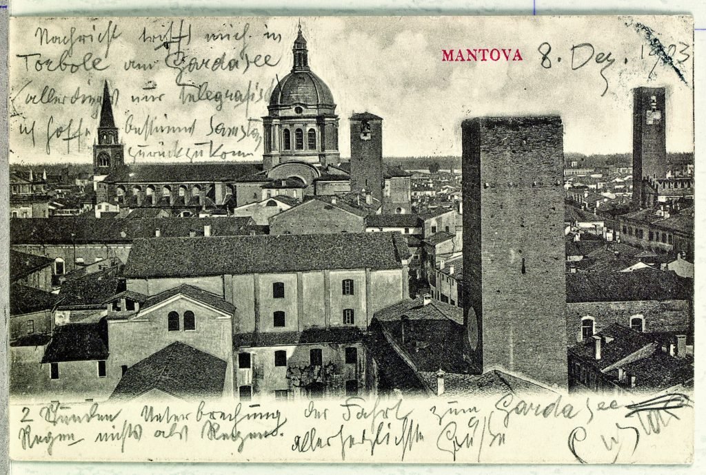 Una Cartolina di Mantova spedita da Gustav Klimt