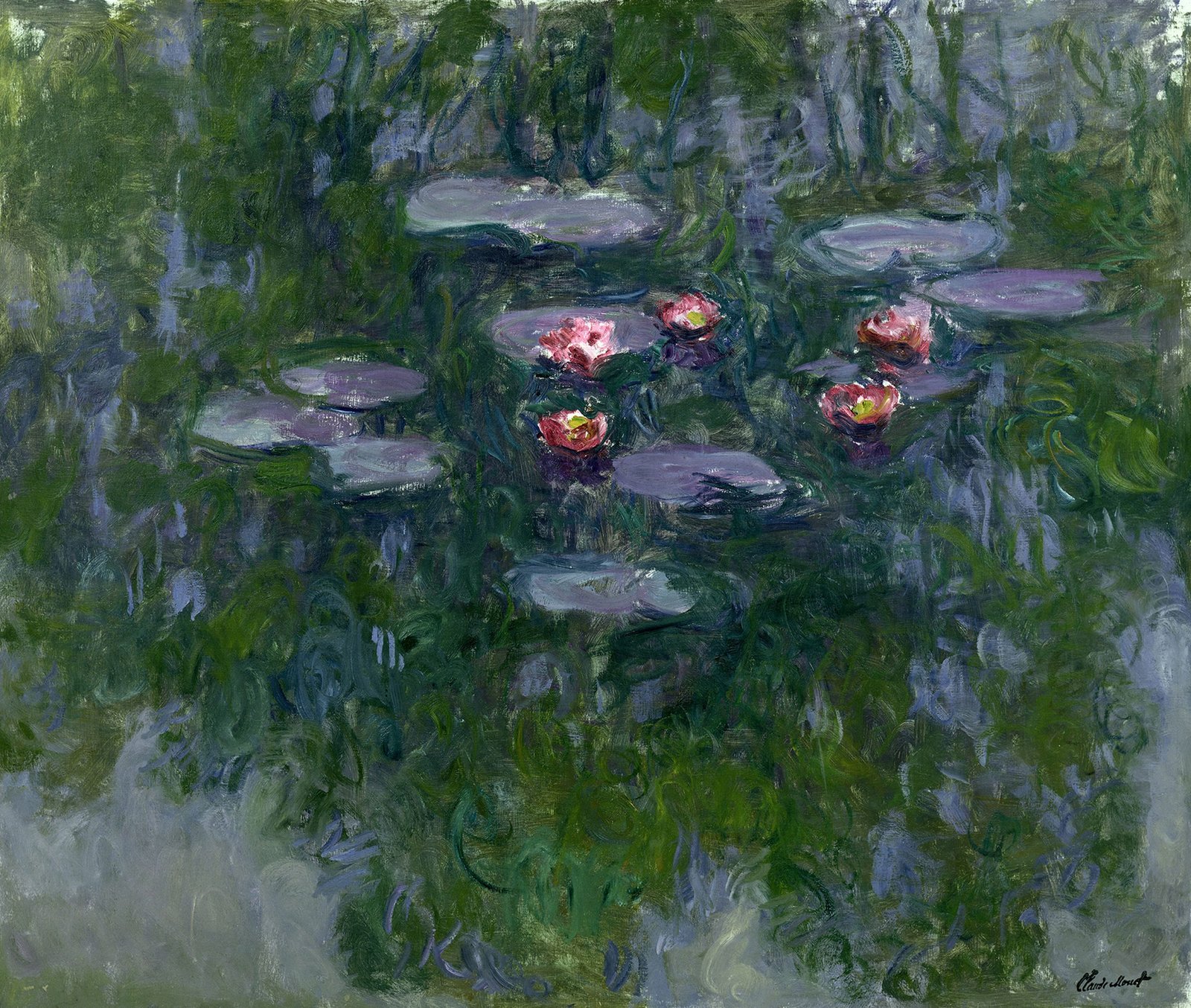 Claude Monet le Ninfee, 1916-1919 circa Olio su tela, 130×152 cm Parigi, Musée Marmottan Monet, lascito Michel Monet, 1966 Inv. 5098 © Musée Marmottan Monet, Paris /