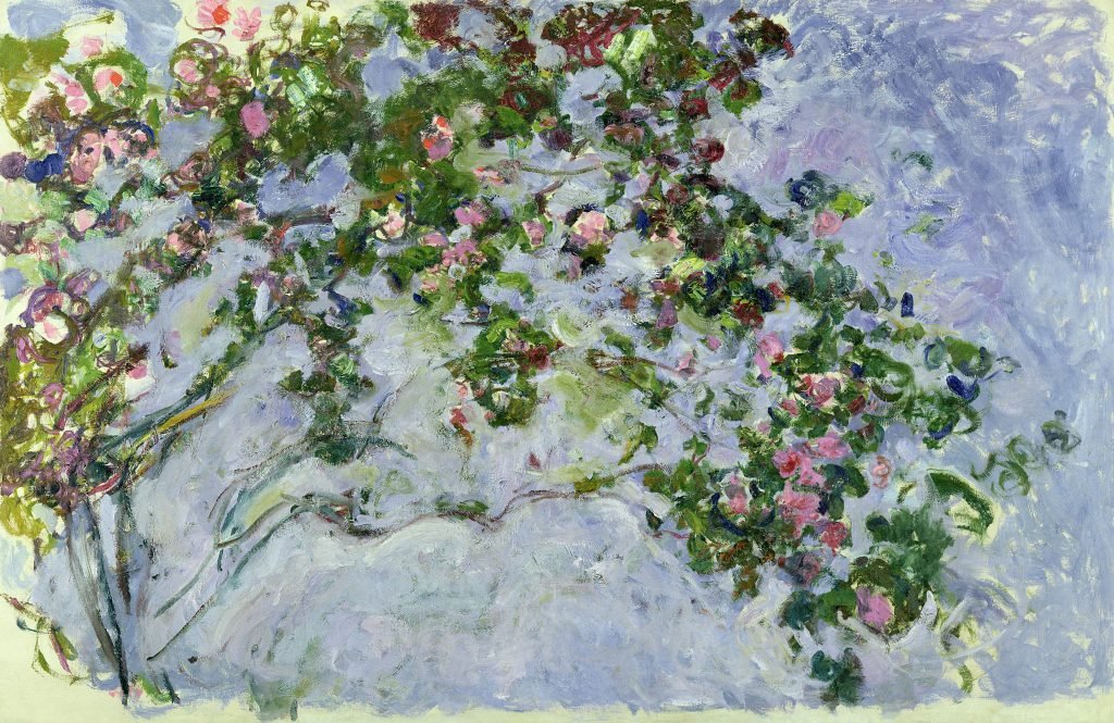 Claude Monet (1840-1926) Le rose, 1925-1926 circa Olio su tela, 130×200 cm Parigi, Musée Marmottan Monet, lascito Michel Monet, 1966 Inv. 5096 © Musée Marmottan Monet, Paris / Bridgeman Images