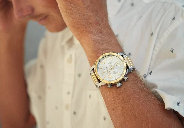 nixon gold watch, orologio