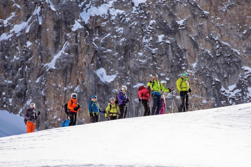 renato botte in una escursione sulla neve