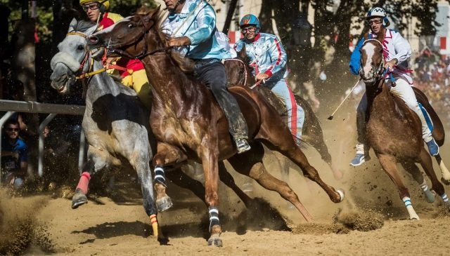 palio di Asti, la corsa dei cavalli