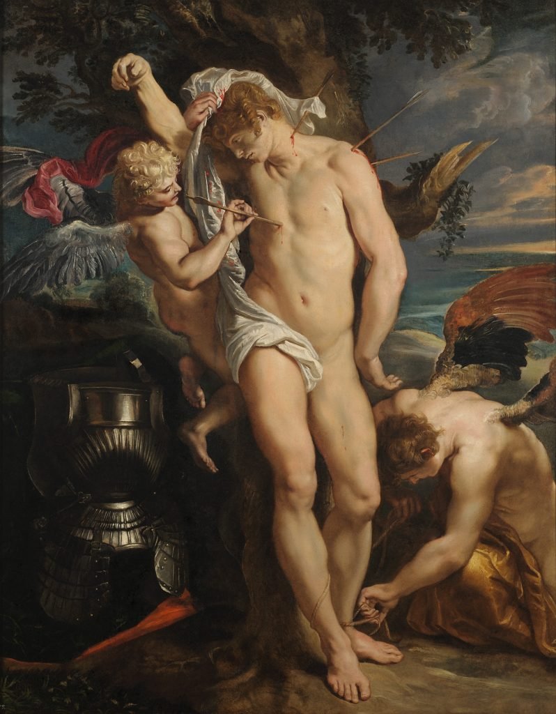 P. P. Rubens, San Sebastiano medicato dagli angeli, RH.LBI.2010.005, olio su tela, collezione privata in comodato d’uso alla Rubenshuis di Anversa