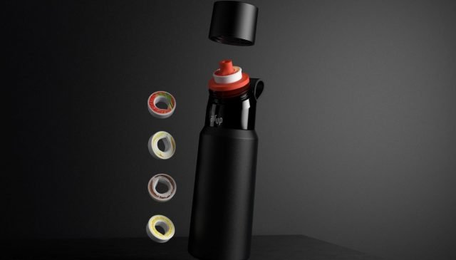 AirUp bottiglia 850ml in acciaio SteelBlack