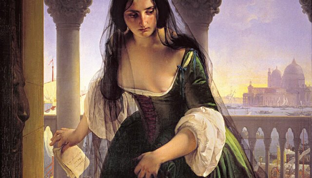 Francesco Hayez Accusa segreta 1847-1848 olio su tela, 153 x 120 cm Pavia, Musei Civici del Castello Visconte