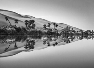 Libia, 2009 _ L'erg Ubari è un'area molto vasta, con dune di sabbia per circa 80.000 chilometri quadrati, dove si trovano dei laghi salati in una zona chiamata in arabo Ramla d'El Daouda, che significa "duna dei mangiatori di vermi" _ Ph. ©Sebastião SALGADO