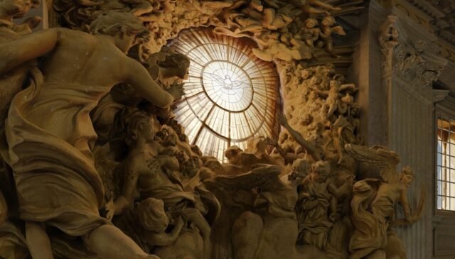 AI generated image from scan_Altar of the Chair of St Peter Gloria