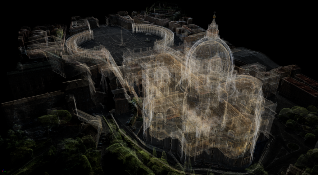 AI generated image_x-ray st peters basilica