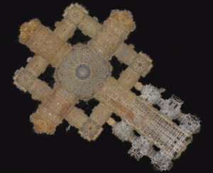 AI generated x-ray st peters basilica interior