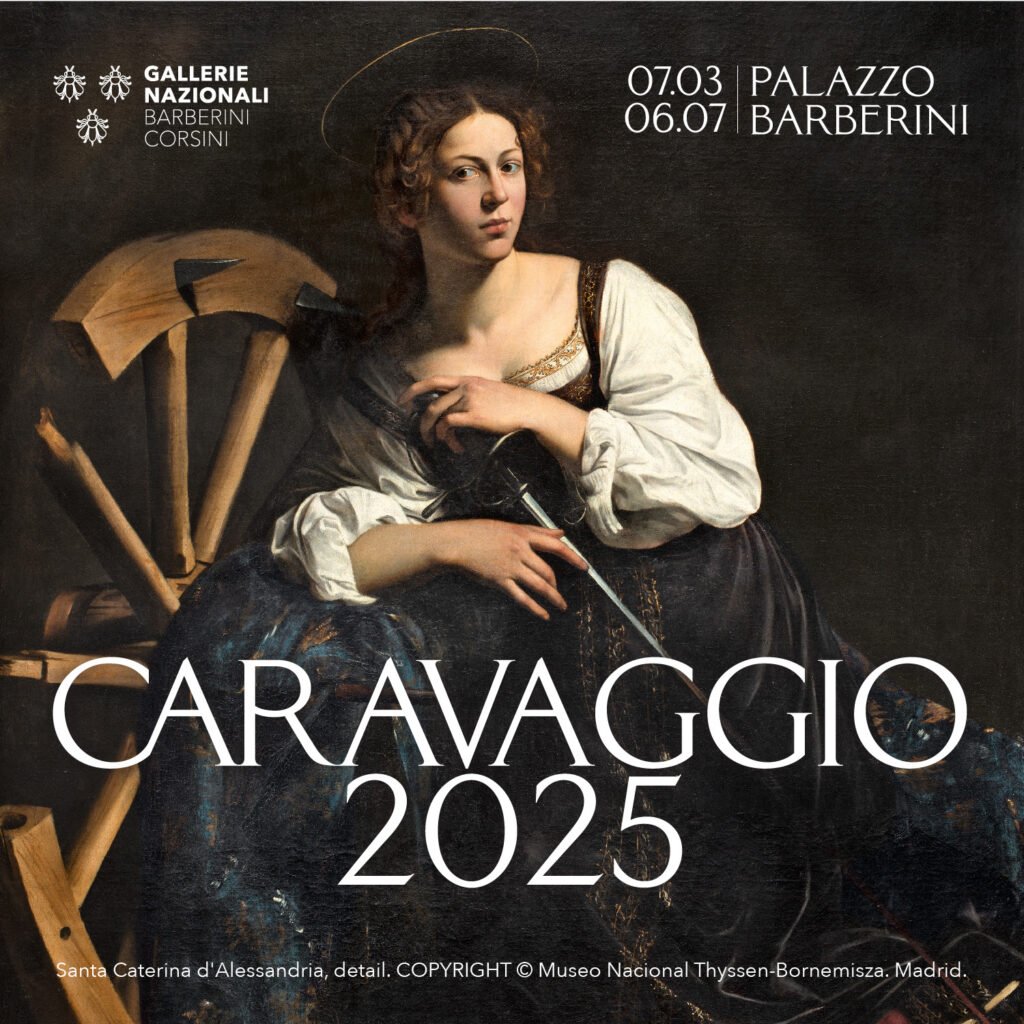 poster della mostra Caravaggio 2025