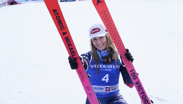 Fis Alpine Ski World Cup 2024/2025. Mikaela Shiffrin (USA) Sestriere (ITA), 23/02/2025 Photo: Pier Marco Tacca /Pentaphoto