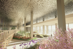 Euroflora 2025, allestimento padiglione Jean Nouvel