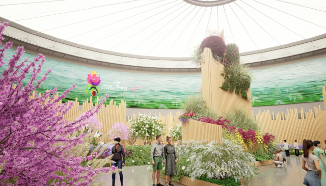 Euroflora 2025, allestimento palasport