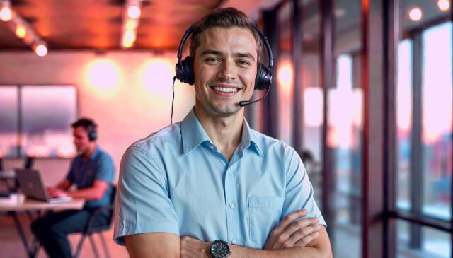 un operatore di un call center