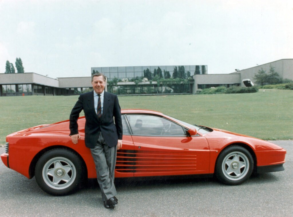 Sergio Pininfarina + Ferrari Testarossa_1985