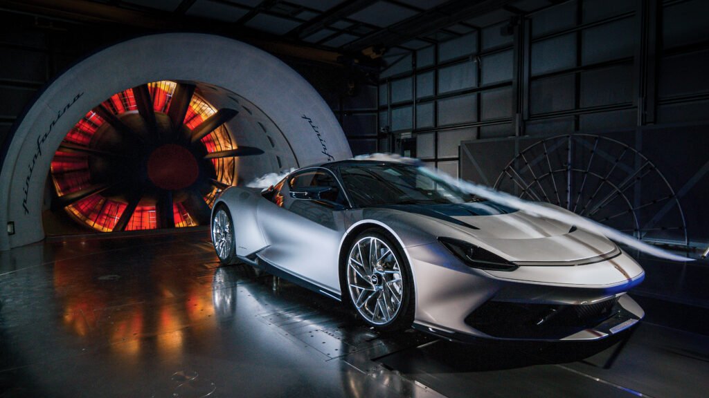 Wind Tunnel - Battista electric hypercar by Pininfarina