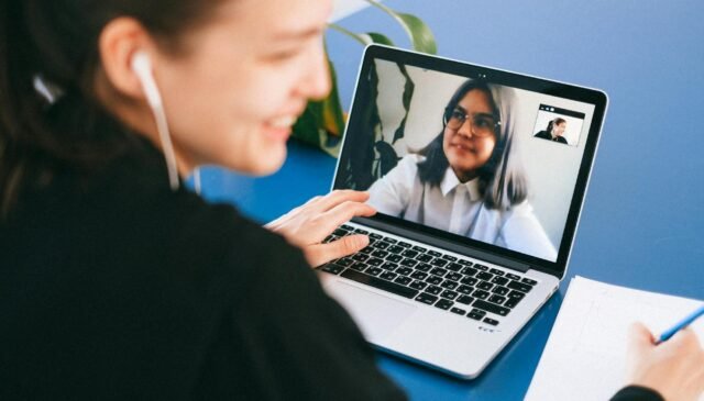 people on a video call
