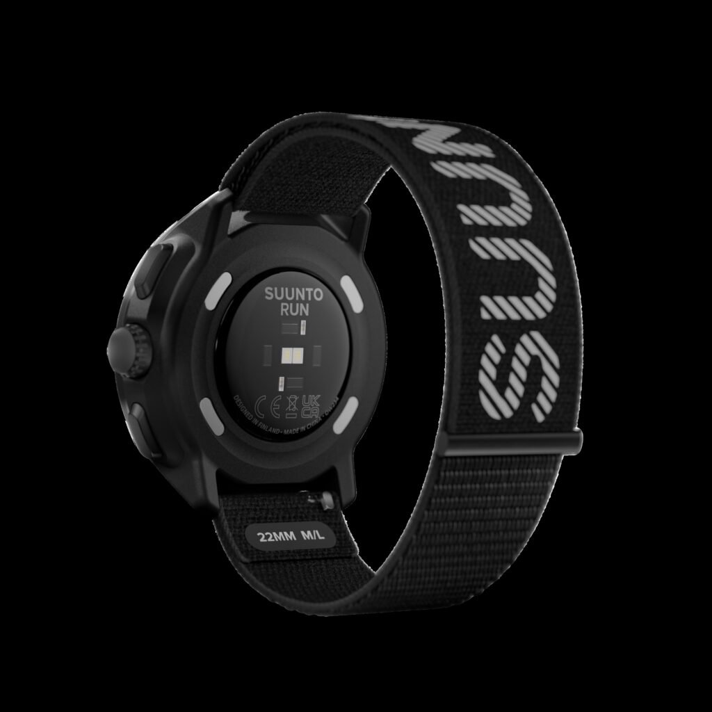 Suunto Run ALL BLACK, vista retro