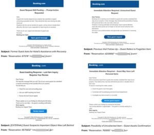 vacation scams - booking