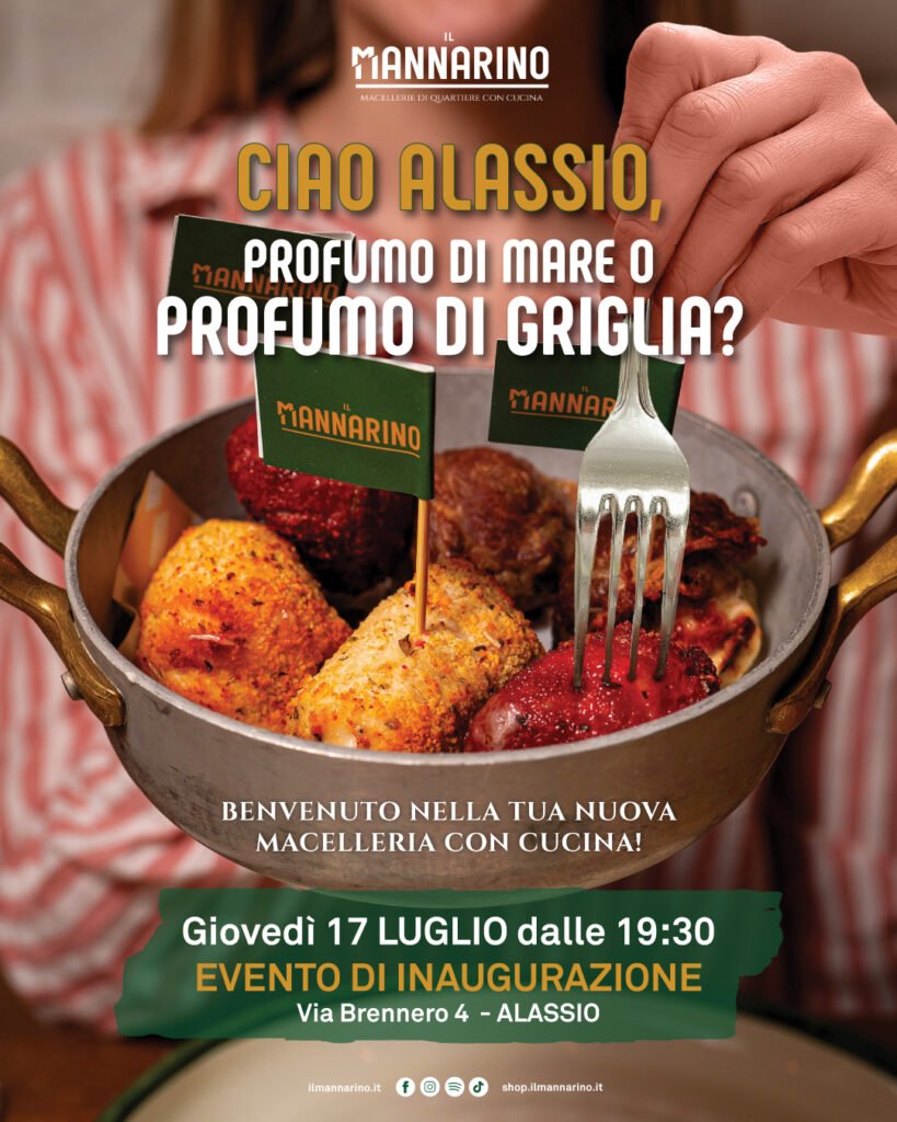 Mannarino: Invito inaugurazione ad Alassio del 17luglio