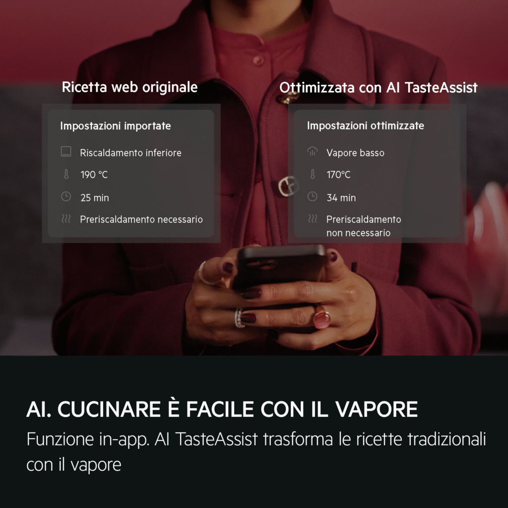 AI TasteAssist, ambientata comparazione italiano