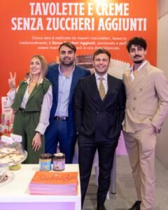 il team Choco zero, con Arianna e Massimiliano