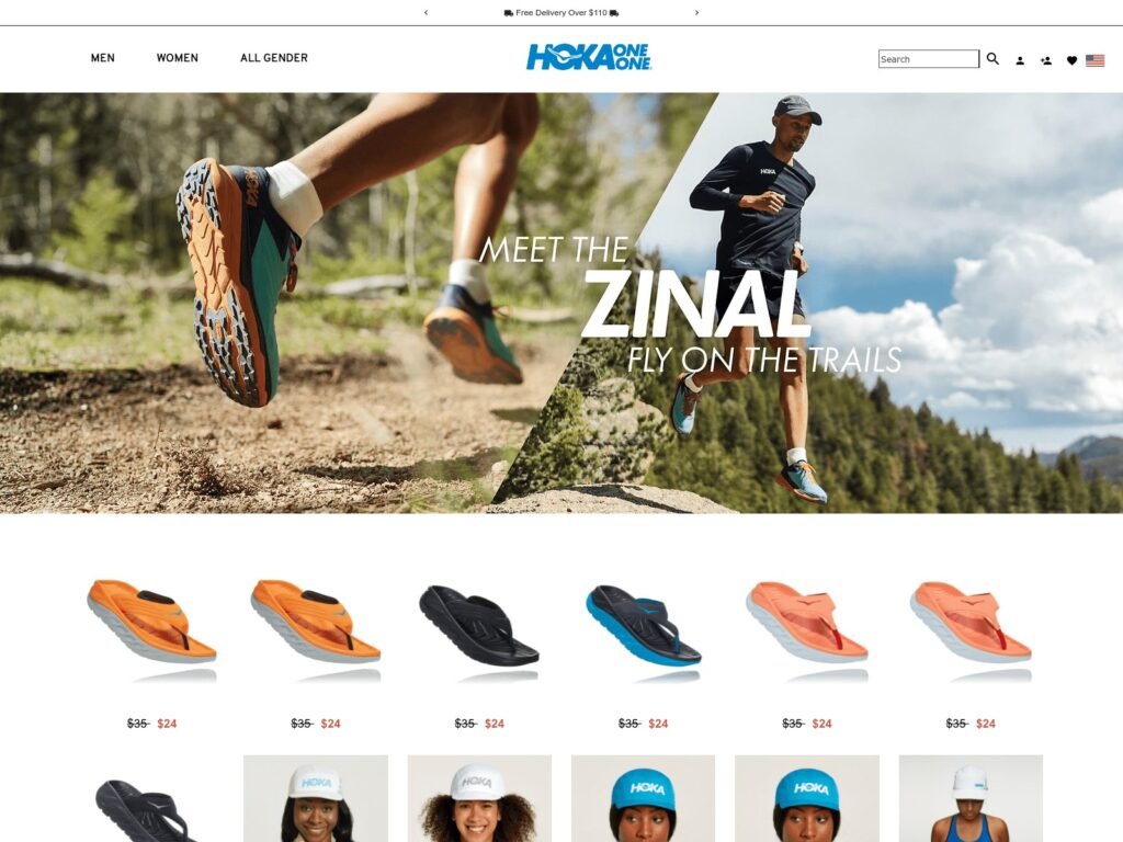 Immagine 3 - Sito web falso HOKA Black Friday che si spaccia per il negozio online ufficiale del marchio