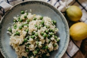 rice with peas