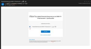 Immagine 1: esempio di e-mail di phishing   