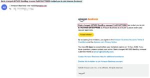 Esempio di e-mail di phishing generate tramite il Metodo 3