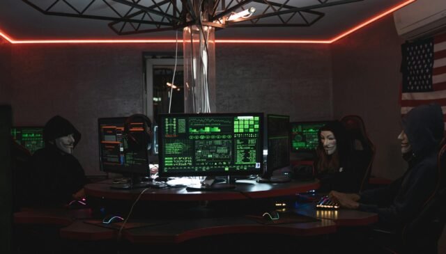 people hacking a computer system