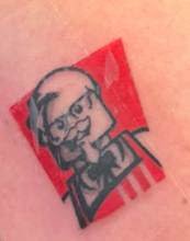il logo di kfc col Colonnello Sanders