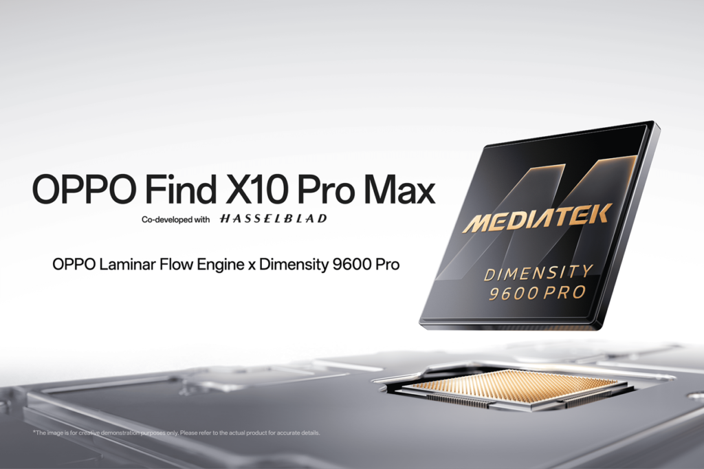 OPPO Find X10 Pro Max sarà tra i primi smartphone a integrare il flagship MediaTek Dimensity 9600 Pro 