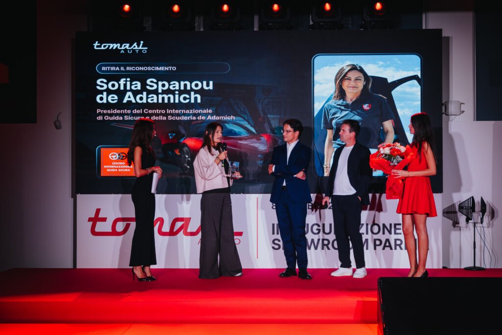 Tomasi Auto - Parma - Sofia Spanou de Adamich, Presidente della Scuderia de Adamich e del Centro Internazionale Guida Sicura